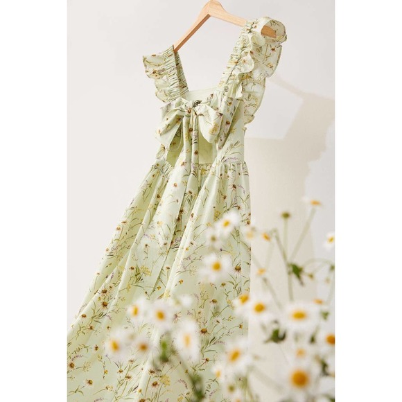 H&M Wildflower Collection Floral Poplin Dress - Picture 6 of 16